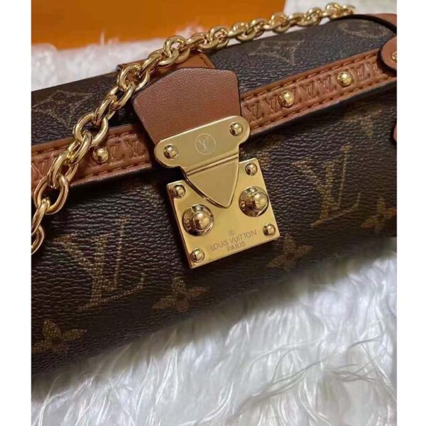 Louis Vuitton Unisex Papillon Trunk Handbag Monogram Coated Canvas Cowhide Leather - Image 5