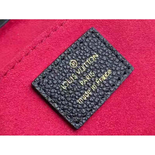 Louis Vuitton Unisex Petit Sac Plat Black Beige Monogram Empreinte Embossed Supple Grained Cowhide - Image 11