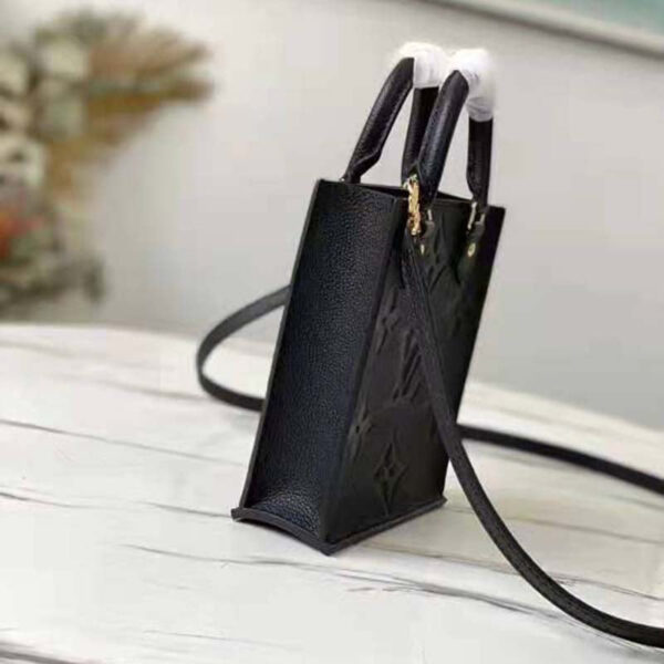 Louis Vuitton Unisex Petit Sac Plat Black Monogram Empreinte Embossed Supple Grained Cowhide - Image 3