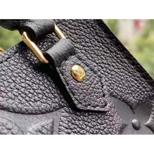 Louis Vuitton Unisex Petit Sac Plat Black Monogram Empreinte Embossed Supple Grained Cowhide - Image 8