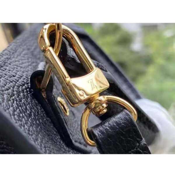 Louis Vuitton Unisex Petit Sac Plat Black Monogram Empreinte Embossed Supple Grained Cowhide - Image 9
