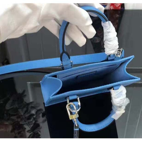 Louis Vuitton Unisex Petit Sac Plat Blue Epi Embossed Supple Grained Cowhide - Image 6