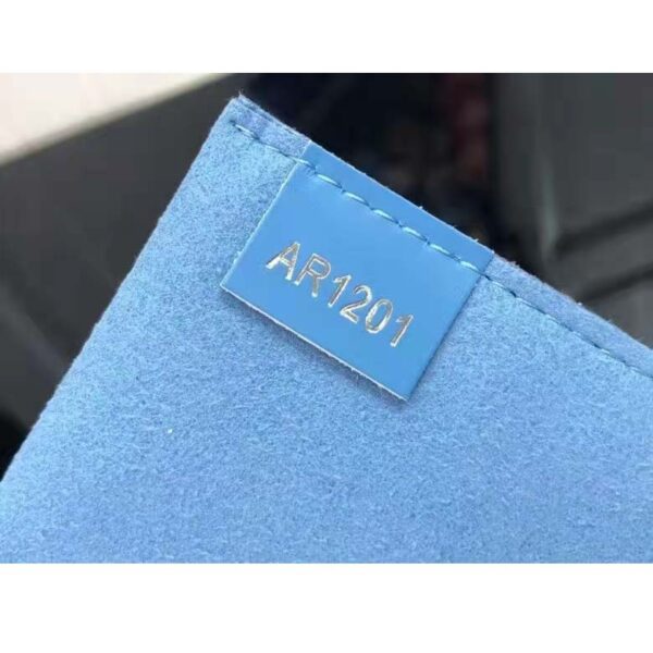 Louis Vuitton Unisex Petit Sac Plat Blue Epi Embossed Supple Grained Cowhide - Image 10