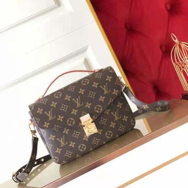 Louis Vuitton Unisex Pochette Métis Bag Monogram Coated Canvas Natural Cowhide - Image 2