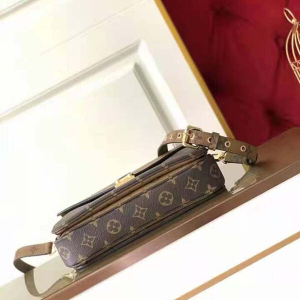 Louis Vuitton Unisex Pochette Métis Bag Monogram Reverse Coated Canvas Natural Cowhide - Image 4