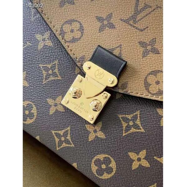 Louis Vuitton Unisex Pochette Métis Bag Monogram Reverse Coated Canvas Natural Cowhide - Image 8