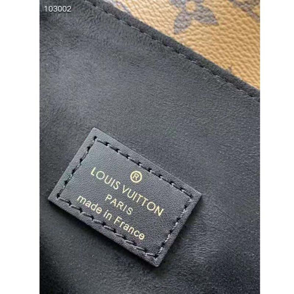 Louis Vuitton Unisex Pochette Métis Bag Monogram Reverse Coated Canvas Natural Cowhide - Image 9