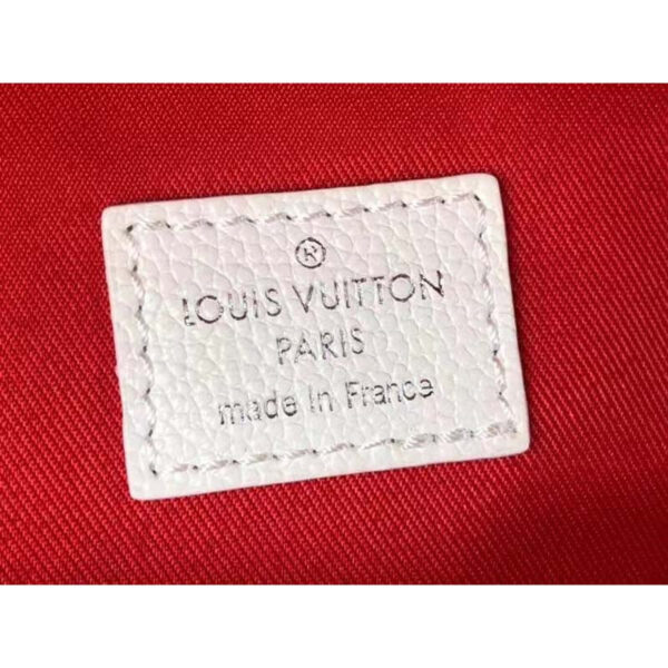 Louis Vuitton Unisex Racer Backpack White Damier Spray Cowhide Leather - Image 10