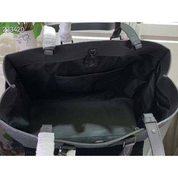 Louis Vuitton Unisex Sac Plat 24H Black Embossed Taurillon Monogram Cowhide Leather - Image 6