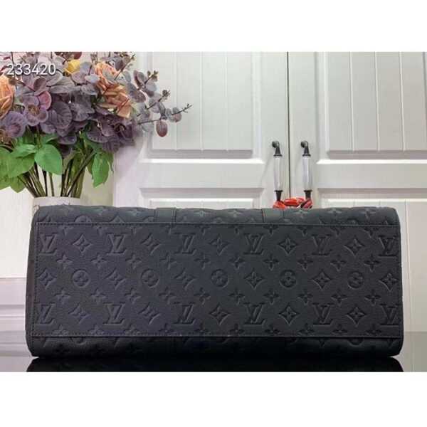 Louis Vuitton Unisex Sac Plat 24H Black Embossed Taurillon Monogram Cowhide Leather - Image 5