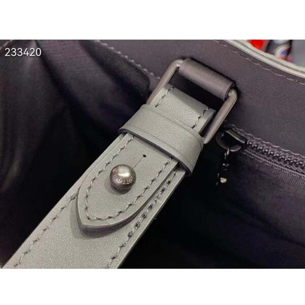 Louis Vuitton Unisex Sac Plat 24H Black Embossed Taurillon Monogram Cowhide Leather - Image 9