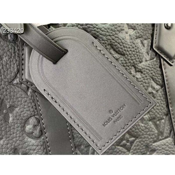 Louis Vuitton Unisex Sac Plat 24H Black Embossed Taurillon Monogram Cowhide Leather - Image 8