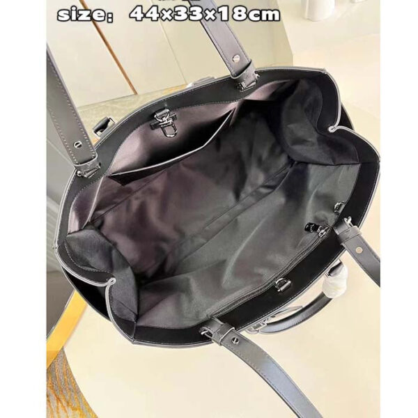 Louis Vuitton Unisex Sac Plat 24H Monogram Eclipse Coated Canvas Cowhide Leather - Image 7