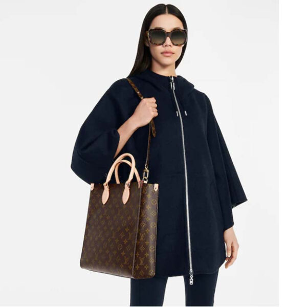 Louis Vuitton Unisex Sac Plat MM Handbag Monogram Coated Canvas Textile Lining - Image 11