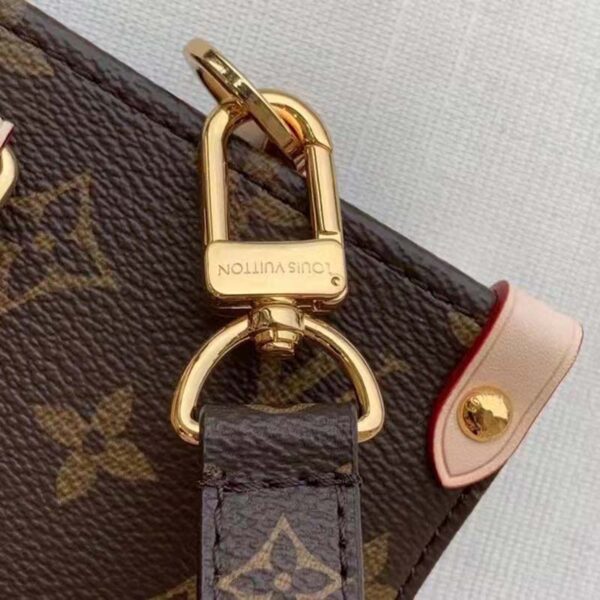 Louis Vuitton Unisex Sac Plat MM Handbag Monogram Coated Canvas Textile Lining - Image 6