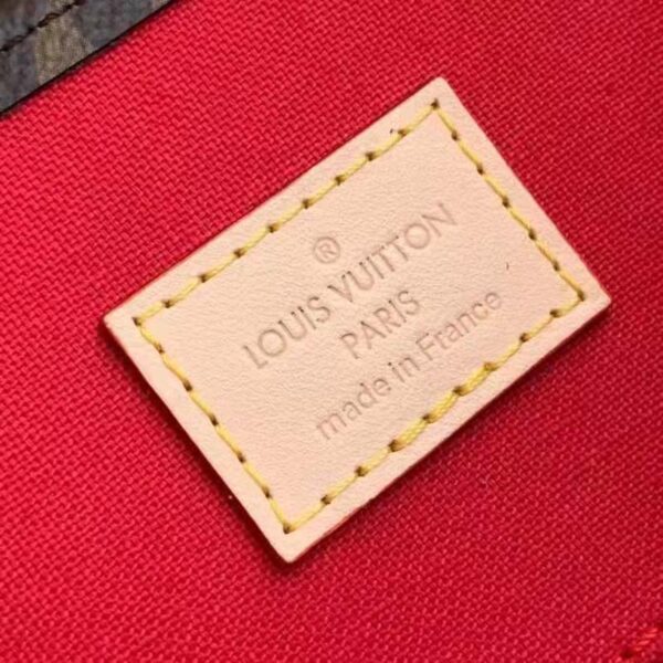 Louis Vuitton Unisex Sac Plat MM Handbag Monogram Coated Canvas Textile Lining - Image 9