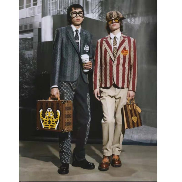 Louis Vuitton Unisex Sac Plat Messenger Bag Monogram Stripes Brown Coated Canvas Cowhide - Image 11