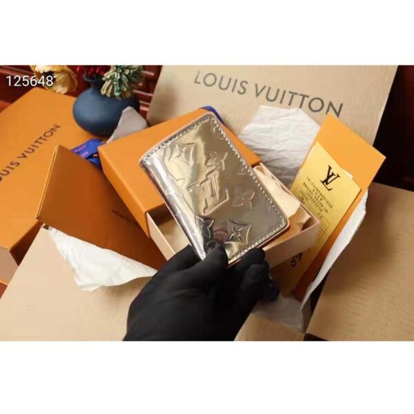 Louis Vuitton Unisex Slender Pocket Organizer Monogram Mirror Coated Canvas - Image 6