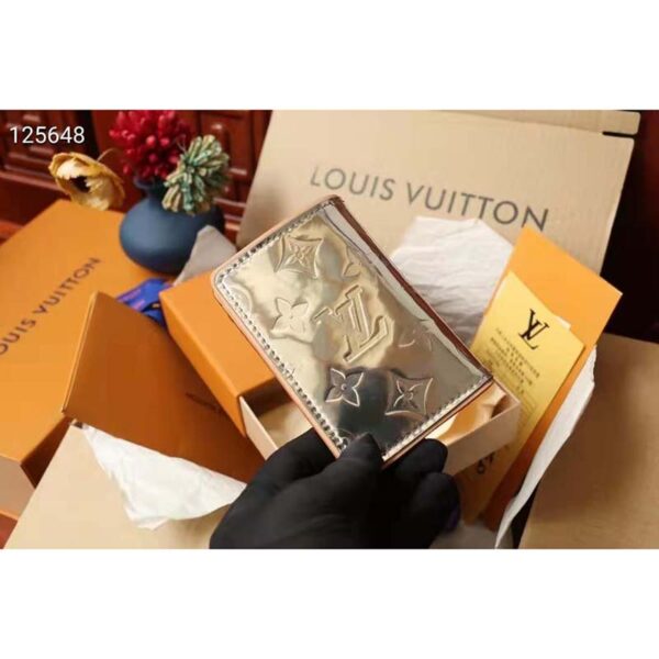 Louis Vuitton Unisex Slender Pocket Organizer Monogram Mirror Coated Canvas - Image 4