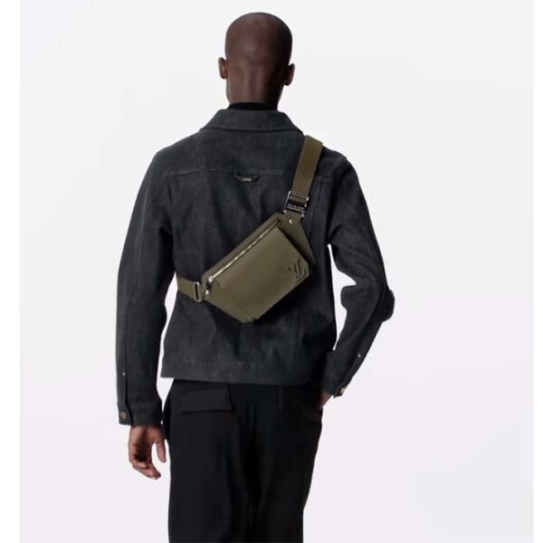 Louis Vuitton Unisex Takeoff Sling Khaki LV Aerogram Cowhide Leather - Image 13