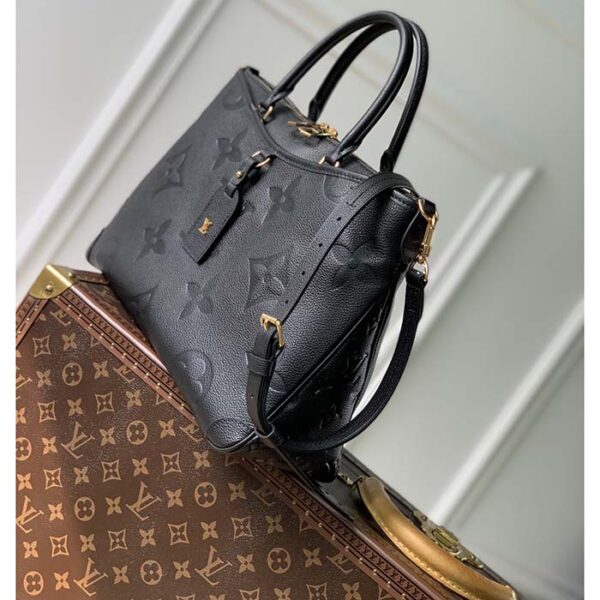 Louis Vuitton Unisex Trianon MM Black Embossed Grained Cowhide Leather - Image 4