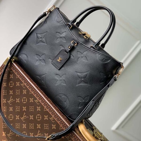 Louis Vuitton Unisex Trianon MM Black Embossed Grained Cowhide Leather - Image 2