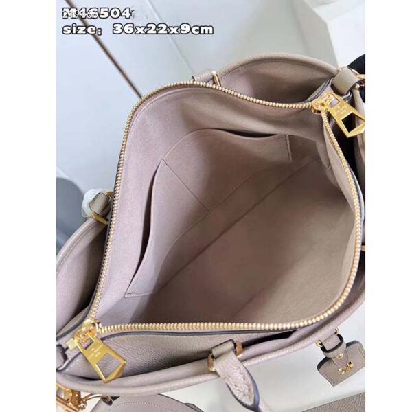 Louis Vuitton Unisex Trianon MM Tourterelle Gray Embossed Grained Cowhide Leather - Image 7
