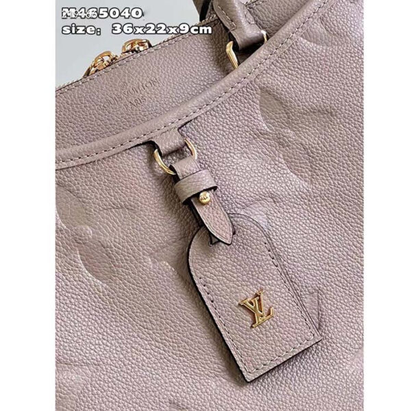 Louis Vuitton Unisex Trianon MM Tourterelle Gray Embossed Grained Cowhide Leather - Image 9