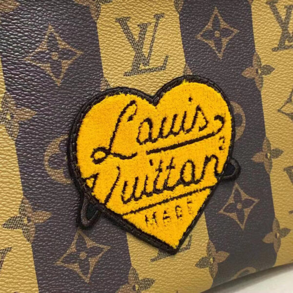 Louis Vuitton Unisex Trio Messenger Bag Monogram Stripes Brown Coated Canvas - Image 7