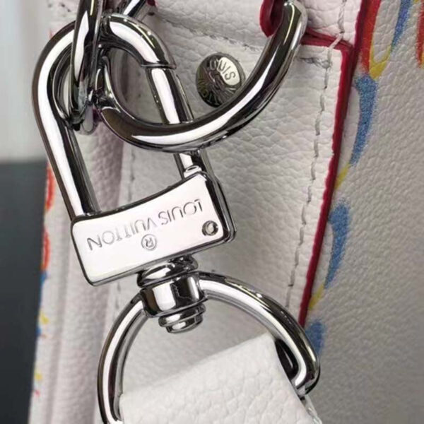 Louis Vuitton Unisex Trio Messenger White Damier Spray Cowhide Leather - Image 8