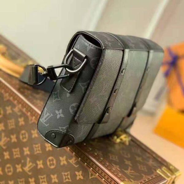 Louis Vuitton Unisex Trunk Messenger Monogram Eclipse Coated Canvas - Image 5