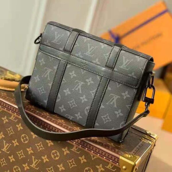 Louis Vuitton Unisex Trunk Messenger Monogram Eclipse Coated Canvas - Image 3