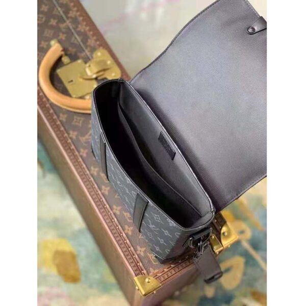 Louis Vuitton Unisex Trunk Messenger Monogram Eclipse Coated Canvas - Image 6