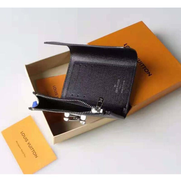 Louis Vuitton Unisex Twist Compact Wallet Black Epi Grained Cowhide Leather - Image 8