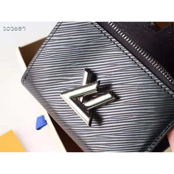 Louis Vuitton Unisex Twist Compact Wallet Black Epi Grained Cowhide Leather - Image 7