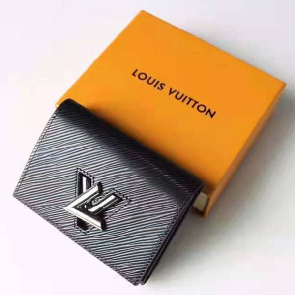 Louis Vuitton Unisex Twist Compact Wallet Black Epi Grained Cowhide Leather - Image 2