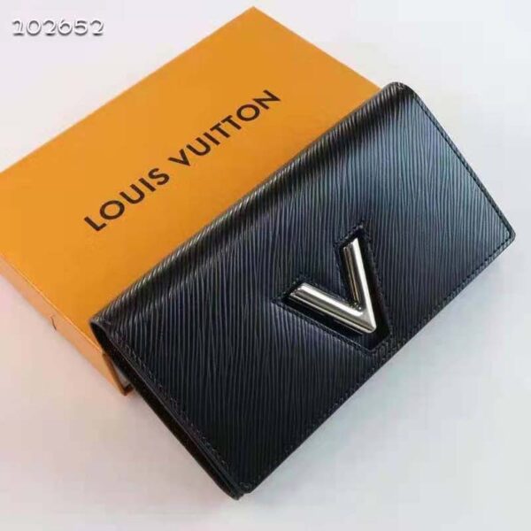 Louis Vuitton Unisex Twist Wallet Black Epi Grained Cowhide Leather - Image 3