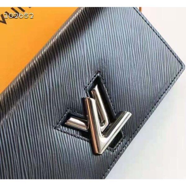 Louis Vuitton Unisex Twist Wallet Black Epi Grained Cowhide Leather - Image 5