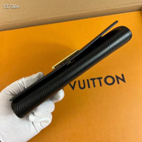Louis Vuitton Unisex Twist Wallet Black Gold Epi Grained Cowhide Leather - Image 7