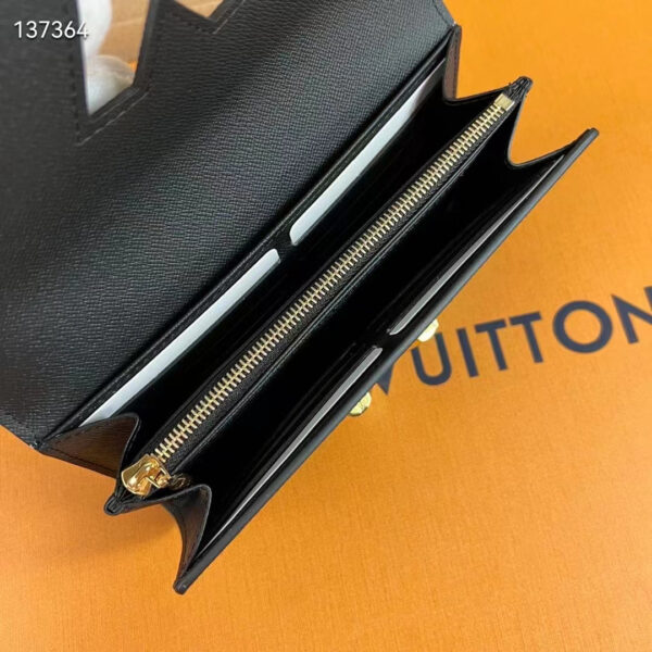 Louis Vuitton Unisex Twist Wallet Black Gold Epi Grained Cowhide Leather - Image 5