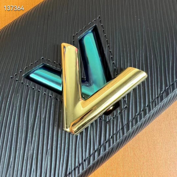 Louis Vuitton Unisex Twist Wallet Black Gold Epi Grained Cowhide Leather - Image 9