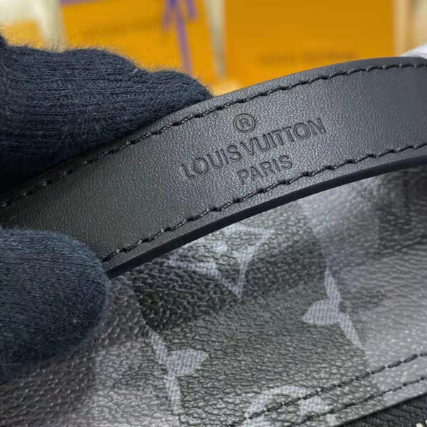 Louis Vuitton Unisex Utilitary Backpack Black Monogram Stripes Eclipse Coated Canvas - Image 11