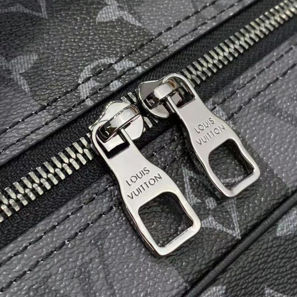 Louis Vuitton Unisex Utilitary Backpack Black Monogram Stripes Eclipse Coated Canvas - Image 10