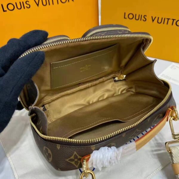 Louis Vuitton Unisex Utility Crossbody Bag Monogram Coated Canvas Natural Cowhide Leather - Image 11