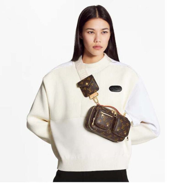 Louis Vuitton Unisex Utility Crossbody Bag Monogram Coated Canvas Natural Cowhide Leather - Image 17