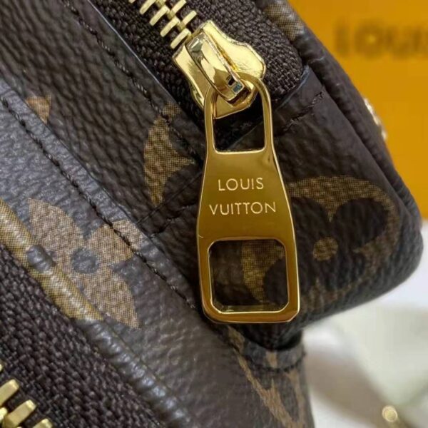 Louis Vuitton Unisex Utility Crossbody Bag Monogram Coated Canvas Natural Cowhide Leather - Image 13