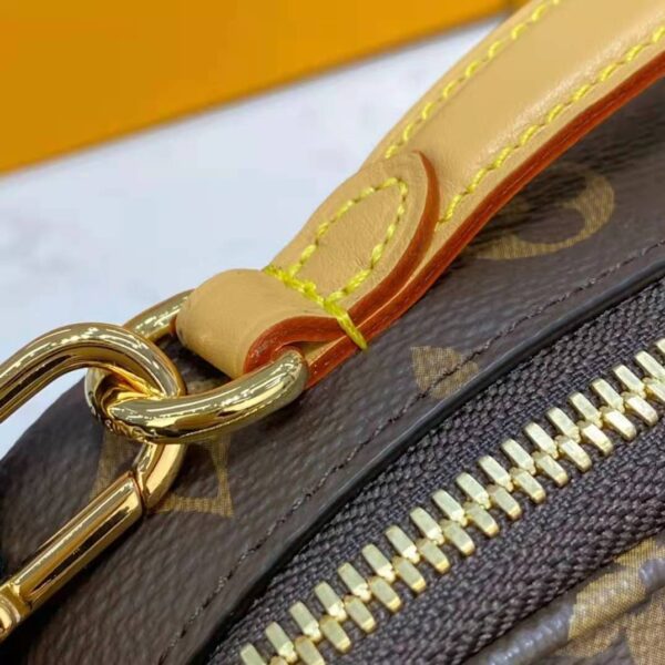 Louis Vuitton Unisex Utility Crossbody Bag Monogram Coated Canvas Natural Cowhide Leather - Image 14