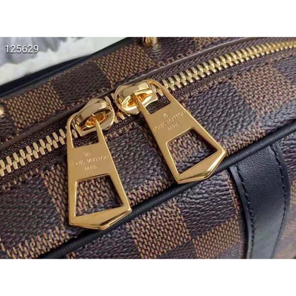 Louis Vuitton Unisex Valisette Souple BB Handbag Black Damier Ebene Coated Canvas - Image 10