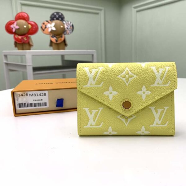 Louis Vuitton Unisex Victorine Wallet Lemon Yellow Monogram Empreinte Embossed Supple Grained Cowhide - Image 5