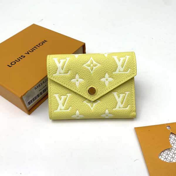 Louis Vuitton Unisex Victorine Wallet Lemon Yellow Monogram Empreinte Embossed Supple Grained Cowhide - Image 2